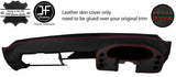 RED STITCH DASHBOARD & DASH POD LEATHER COVERS FITS PORSCHE 928 78-89 STYLE 2