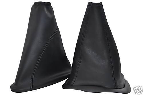 FITS TRANSIT CONNECT LEATHER GEAR  & HANDBRAKE GAITER BLACK CUSTOM NEW