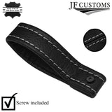 L GREY STITCH LEATHER TAILGATE BOOT PULL STRAP HANDLE FITS FIAT 500 ABARTH 07-16
