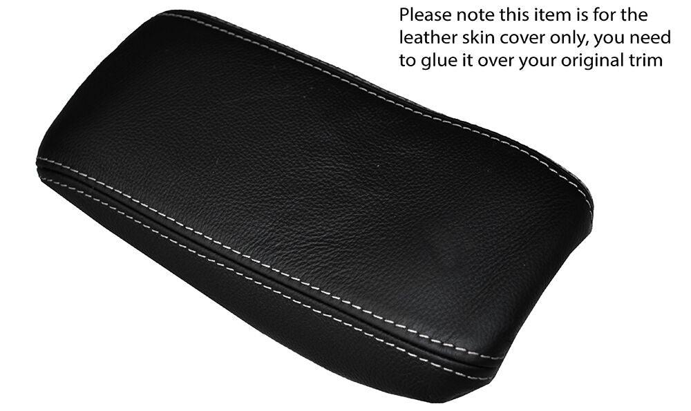 WHITE STITCH ARMREST LEATHER SKIN COVER FITS ALFA ROMEO GTV SPIDER 916 PHASE 2