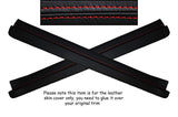 RED STITCH 2X DOOR SILL TRIM SKIN COVERS FITS TOYOTA CELICA MK6 1994-1998
