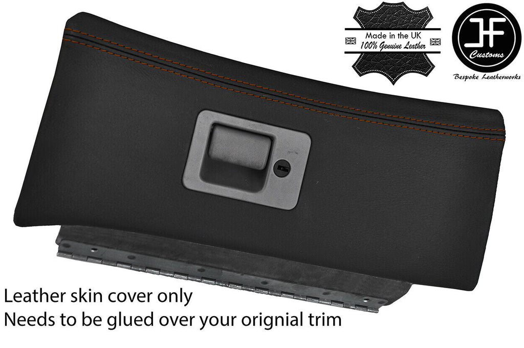 BROWN STITCH LEATHER GLOVE BOX LID LEATHER COVER FITS FORD MUSTANG 94-98