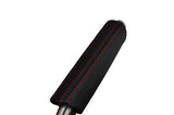 red stitch FITS SKODA OCTAVIA MK2 04+ LEATHER HANDBRAKE HANDLE COVER ONLY