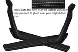 WHITE STITCH 2X DOOR HANDLE ARMREST TRIM SKIN COVER FITS PORSCHE 914 1969-1976