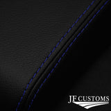 BLUE STITCHING LEATHER ARMREST SKIN COVER FITS FORD FOCUS MK3 2011-2014