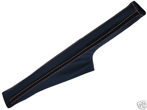 FITS VW GOLF 4 MK4  ORANGE STITCH LEATHER HANDBRAKE GAITER CUSTOM NEW MADE IN UK