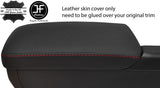 RED STITCH TOP GRAIN LEATHER ARMREST COVER FITS LEXUS CT200H CT 200H 10-18