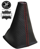 RED STITCHING CARBON FIBER VINYL GEAR GAITER FITS S13 200SX 180SX 1988-1993