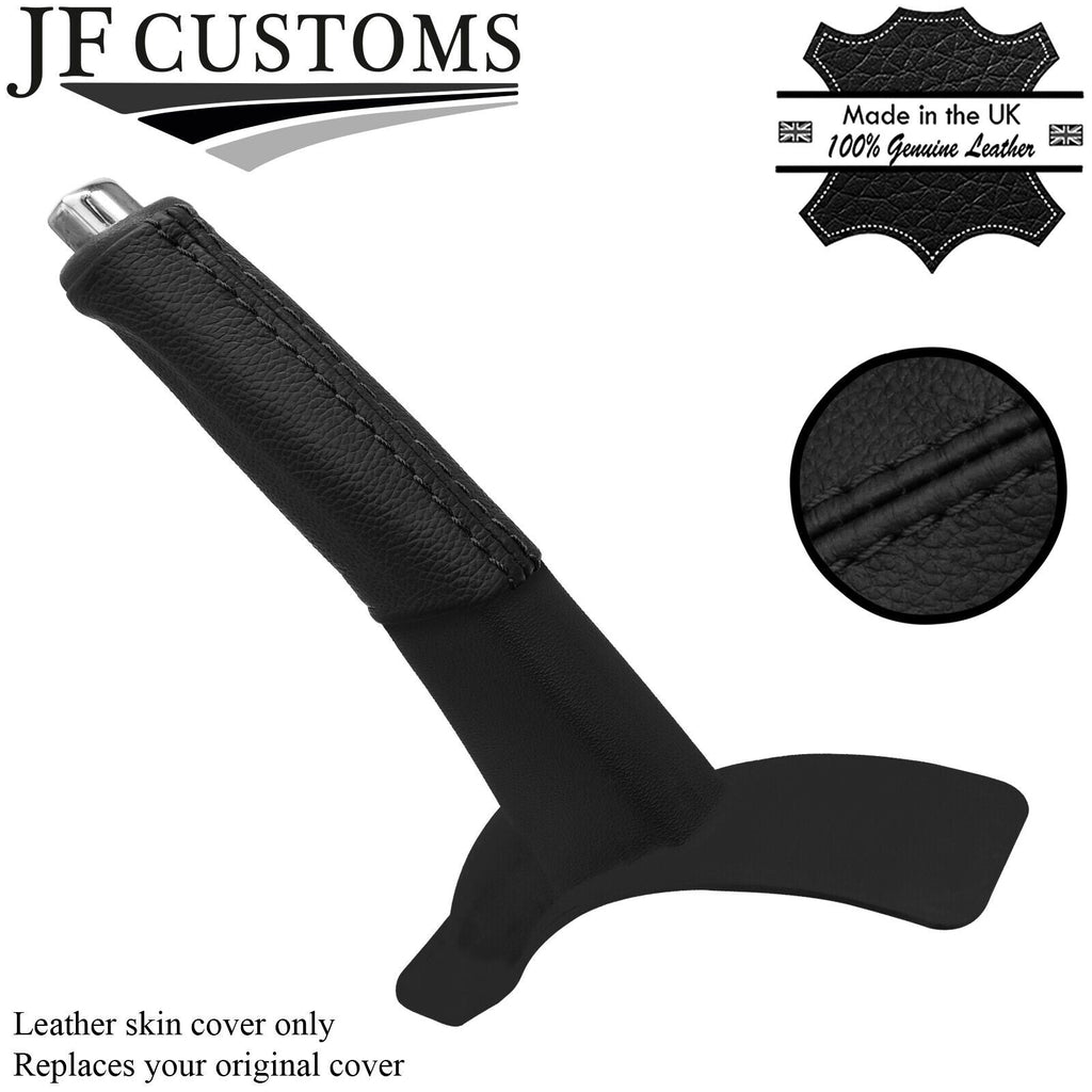 BLACK STITCH LEATHER HANDBRAKE HANDLE COVER FITS HYUNDAI COUPE GENESIS 10-16