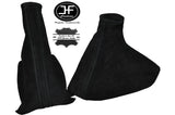 BLACK STITCH MANUAL GEAR & HANDBRAKE SUEDE GAITERS FITS VAUXHALL CORSA C 00-06