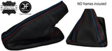 RED & TRI STITCH FITS BMW 5 Series E60 E61 03-07 MANUAL GEAR HANDBRAKE