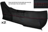 RED STITCH 2X SIDE GARNISH PILLAR LEATHER SKIN COVERS FITS HONDA S2000 99-09