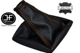 ORANGE STITCH MANUAL LEATHER GEAR STICK GAITER FITS FORD MONDEO MK3 2003-2006