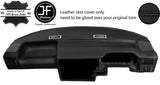 BLACK STITCH DASH DASHBOARD REAL LEATHER COVER FITS VW T4 TRANSPORTER STYLE 2