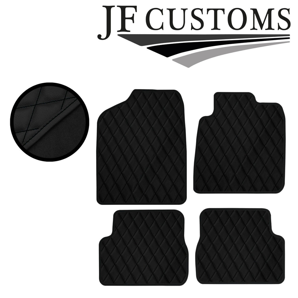 BLACK DIAMOND STITCH VINYL 4X TAILORED FLOOR MAT CARPETS FOR TOYOTA CELICA 99-05