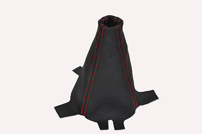 RED STITCH  FITS HONDA JAZZ / FIT 2009-2014 LEATHER GEAR GAITER CUSTOM NEW