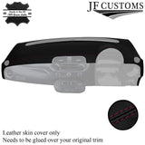 BURGUNDY STITCH LEATHER DASH DASHBOARD COVER FITS FIAT 500 ABARTH 07-16
