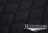 VIOLET DIAMOND STITCH VINYL 2X TAILORED FLOOR MAT CARPETS FOR LOTUS EXIGE 15-19