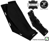 BLACK& BLACK STRIPE LEATHER HANDBRAKE + PLASTIC FRAME FOR FORD FOCUS FL 08-11