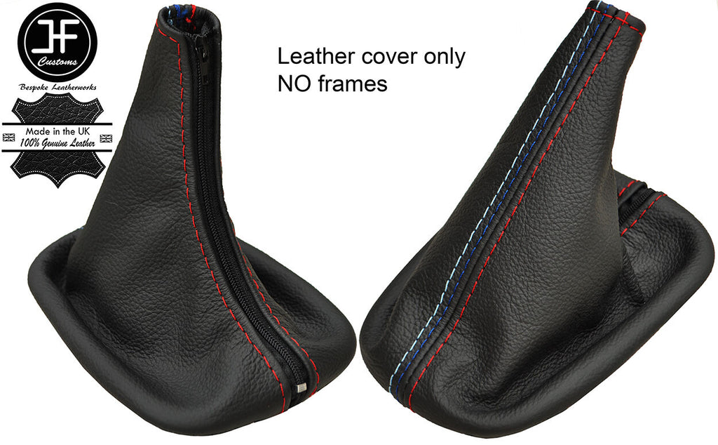 RED & TRI STITCH REAL LEATHER MANUAL GEAR GAITER FOR BMW E9 68-75 COUPE