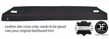 RED STITCH REAR BULKHEAD LEATHER COVER FOR LANCIA MONTECARLO SCORPION CUSTOM NEW
