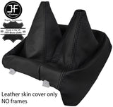 BLACK & BLACK 2 TONE LEATHER GEAR GAITER FOR VAUXHALL OPEL FRONTERA B MK2 98-04