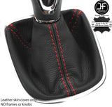 RED STITCH TOP GRAIN LEATHER GEAR GAITER FOR VAUXHALL OPEL ASTRA K MK7 16-18