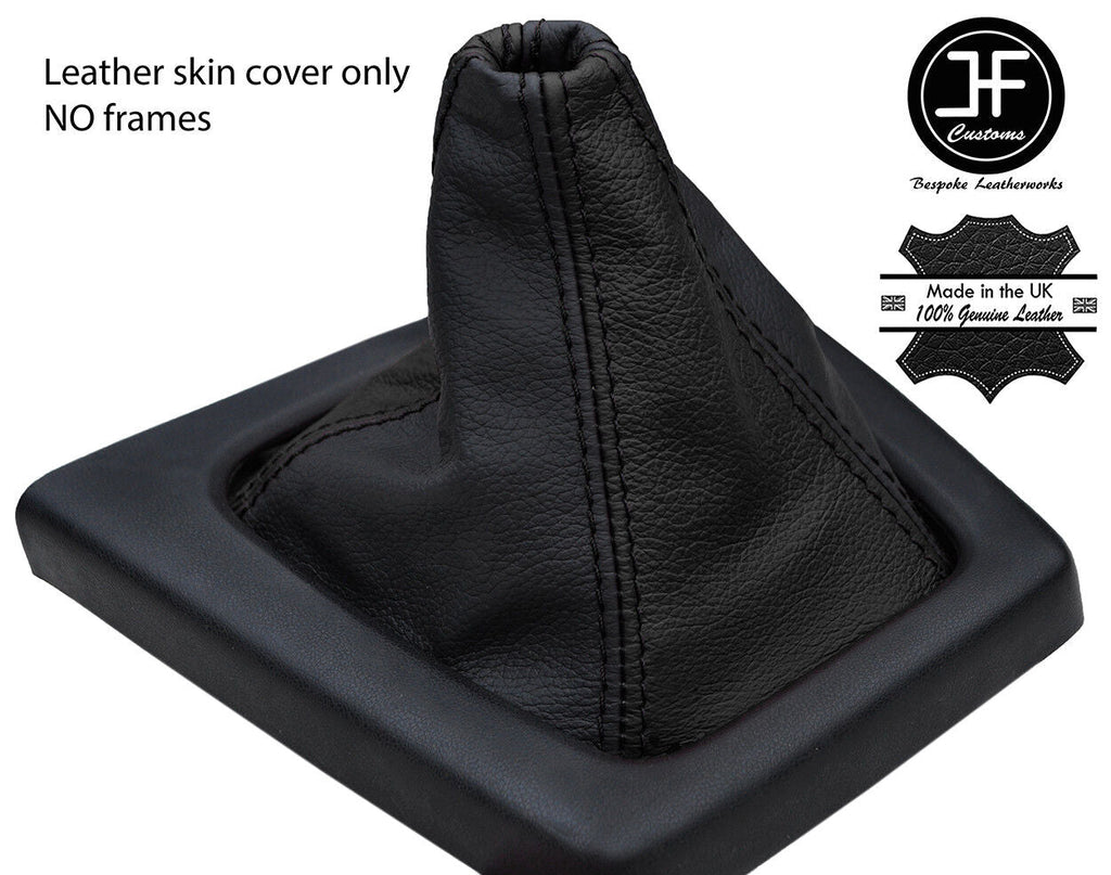 BLACK & BLACK TOP GRAIN REAL LEATHER GEAR GAITER FOR MAZDA RX7 FC3S 1986-1991