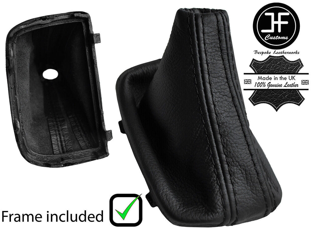 BLACK STITCH LEATHER AUTOMATIC S TRONIC GEAR + PLASTIC FRAME FITS AUDI A1 10-18