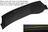 YELLOW STITCH TOP DASH DASHBOARD LEATHER COVER FITS MITSUBISHI LANCER EVO 7 8 9