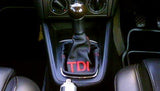 FITS GOLF 4 98-03 LEATHER GEAR STICK COVER EMBROIDERED  TDI CUSTOM NEW