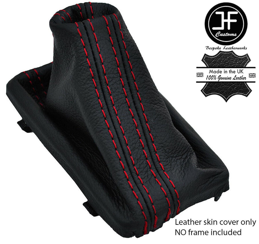 RED STITCH LEATHER GEAR GAITER FITS AUDI A7 S7 2012-2018 AUTO AUTOMATIC DSG