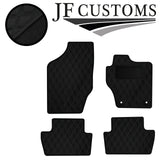 D GREY DIAMOND STITCH VINYL 4X TAILORED FLOOR CARPETS FOR CITROEN DS4 10-18 JF1