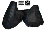 BLUE STITCH REAL LEATHER GEAR & HANDBRAKE GAITERS SET FITS BMW Z3 1995-2003
