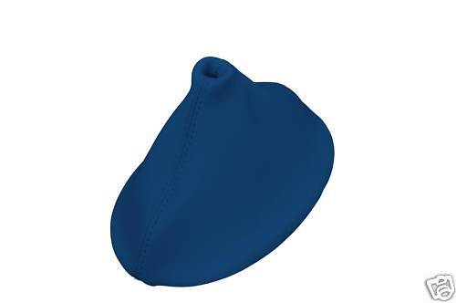 FITS CHRYSLER PT CRUISER  GEAR GAITER M BLUE LEATHER 01-07 CUSTOM NEW MADE IN UK