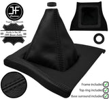 BLACK STITCH LEATHER GEAR+FRAME+BASE SURROUND FOR FORD THUNDERBIRD 84-88