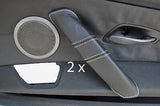 white stitch FITS BMW Z4 E85 03-11 2X DOOR HANDLE LEATHER COVERS CUSTOM NEW