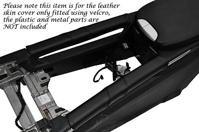 BLACK STITCH FITS  MERCEDES ML CLASS W164 05-12 2X CENTRE CONSOLE LEATHER COVERS
