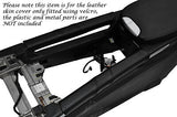 BLACK STITCH FITS  MERCEDES ML CLASS W164 05-12 2X CENTRE CONSOLE LEATHER COVERS