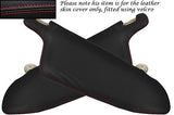 RED STITCHING FITS VOLVO 144 2X SUN VISORS LEATHER COVERS ONLY CUSTOM NEW