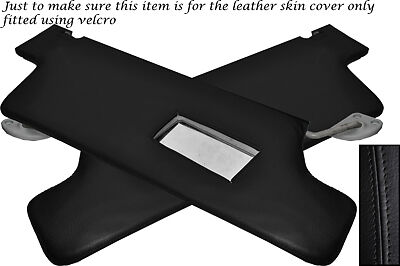 BLACK STITCH FITS LAND ROVER DISCOVERY 200 TDI V8 89-95 2X SUN VISORS COVERS