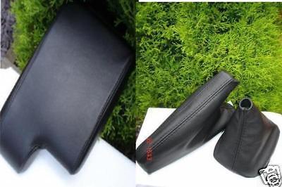 FITS BMW E36 E46 BLACK GEAR +HANDBRAKE & ARMREST COVER BLACK CUSTOM NEW