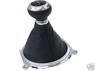 FITS AUDI TT GENUINE LEATHER GAITER BOOT BLACK STITCH 07+ CUSTOM NEW MADE IN UK