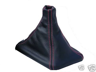 RED STITCHING FITS AUDI 80 B3 B4 1986-1995 GEAR GAITER SHIFT BOOT BLACK  LEATHER