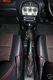 FITS ROVER 200/25/MG ZR ZT  SET OF GAITERS RED STITCHING CUSTOM NEW MADE IN UK