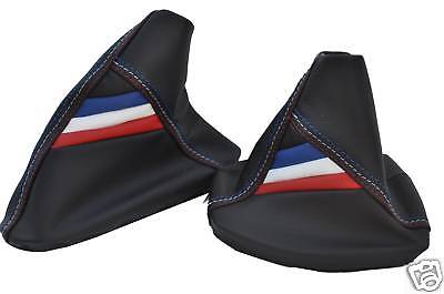 FITS BMW E30 E36 E34 E39 E46 Z3 LEATHER GAITERS TRI STRIPE & STITCH CUSTOM NEW