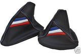 FITS BMW E30 E36 E34 E39 E46 Z3 LEATHER GAITERS TRI STRIPE & STITCH CUSTOM NEW