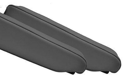 FITS RANGE ROVER 88-94 2 X ARM REST COVERS GREY LEATHER CUSTOM NEW MADE IN UK