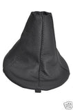 FITS FIAT PANDA 03+ GEAR SHIFT GAITER LEATHER BLACK STITCH CUSTOM NEW MADE IN UK