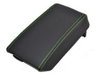 FITS HYUNDAI COUPE 03-05  ARMREST COVER  LEATHER L GREEN ST CUSTOM NEW